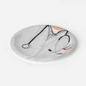 Abschluss der Medizinschule Pappteller (Schrägansicht)