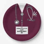 Abschluss der Medizinschule Pappteller (Vorderseite)