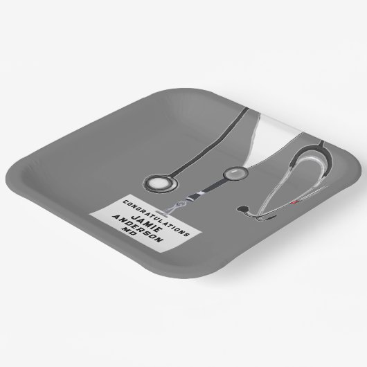 Abschluss der Medizinschule Pappteller (Gewinkelt)