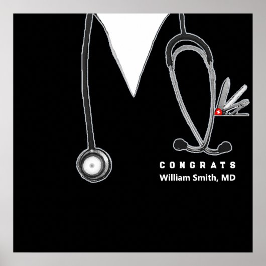 Abschluss der Medizinschule Poster (Vorne)