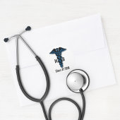 Abschluss der Medizinschule Runder Aufkleber