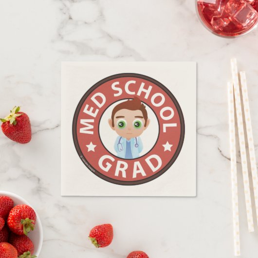 Abschluss der Medizinschule Serviette (Beispiel)