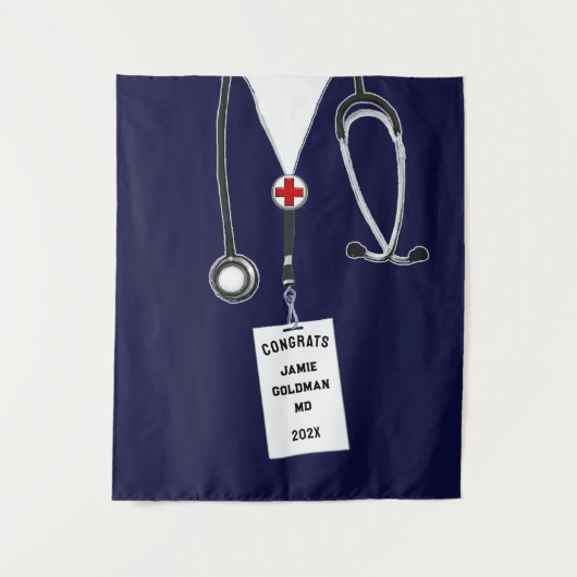 Abschluss der Medizinschule Wandteppich (Vorderseite)