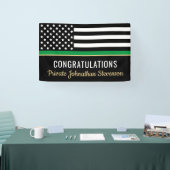 Abschluss der Militärarmee dünne grüne Linie Banner (Messe)