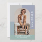 Abschluss der Minimalistischen Farbblockklasse Jah Einladung (Vorderseite)