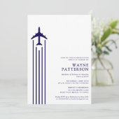 Abschluss der Minimalistischen Flugschule Einladung (Stehend Vorderseite)