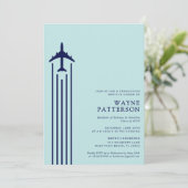 Abschluss der Minimalistischen Flugschule Einladung (Stehend Vorderseite)