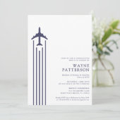 Abschluss der Minimalistischen Flugschule Einladung (Stehend Vorderseite)