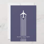 Abschluss der Minimalistischen Flugschule Einladung (Rückseite)