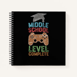 Abschluss der Mittelschule - Abschluss Notizblock