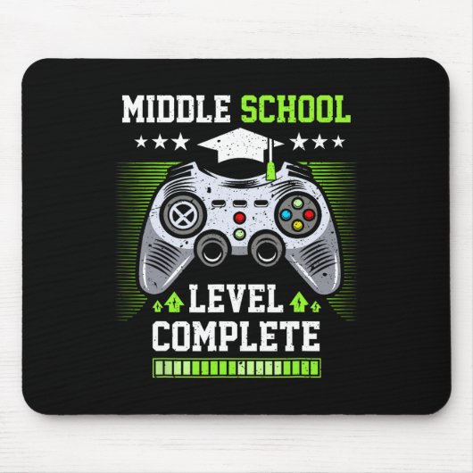 Abschluss der Mittelschule Abschlussklasse 2025 Ga Mousepad (Vorne)