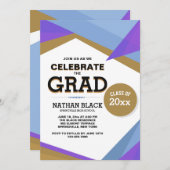 Abschluss der Moderne Einladung (Vorne/Hinten)