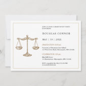 Abschluss der modernen Jurastelle Einladung (Rückseite)