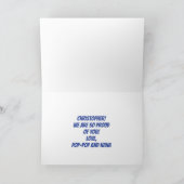 Abschluss der modernen Schule Kindergarten Karte (Innenseite)