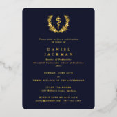 Abschluss der Navy Asclepius Medical School Folieneinladung (Vorderseite)