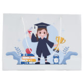 Abschluss der niedlichen Klasse im Jahr Große Geschenktüte (Rückseite)