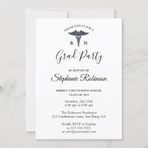 Abschluss der Nursing School Modern Einladung