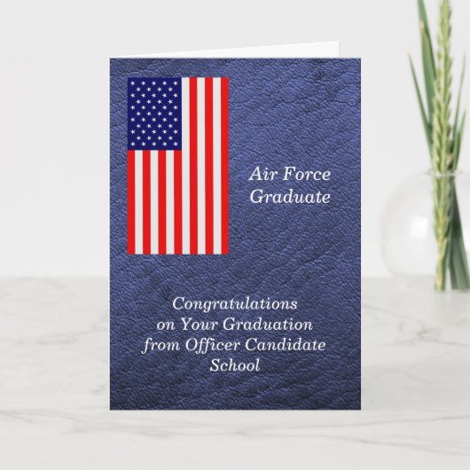 Abschluss der OCS-Luftwaffe Karte (Vorderseite)