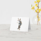 Abschluss der personalisierten Jurastube Lady Just Karte (Gelbe Blume)