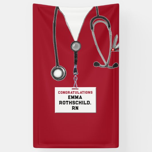 Abschluss der personalisierten Krankenpflege Banner (Vertikal)
