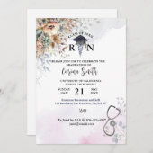 Abschluss der personalisierten Krankenpflege Boho Einladung (Vorne/Hinten)