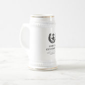 Abschluss der personalisierten modernen Jura-Schul Bierglas (Vorderseite Links)