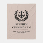 Abschluss der personalisierten modernen Jura-Schul Fleecedecke (Vorderseite)