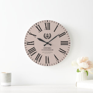 Abschluss der personalisierten modernen Jura-Schul Große Wanduhr
