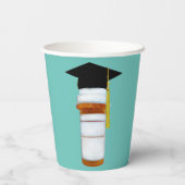 Abschluss der Pharmazie Pappbecher (Rückseite)