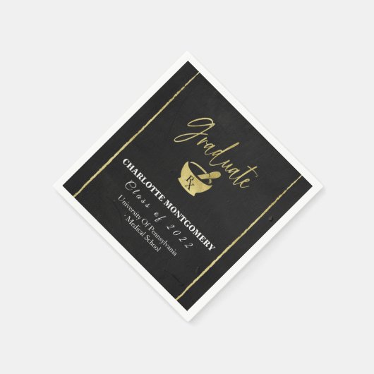 Abschluss der Pharmazie Serviette (Ecke)