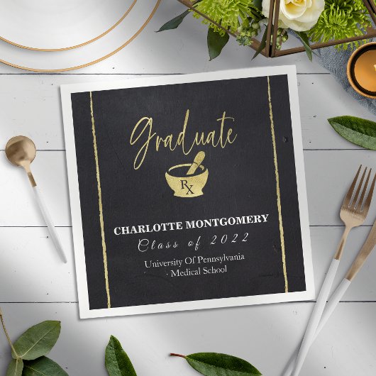 Abschluss der Pharmazie Serviette