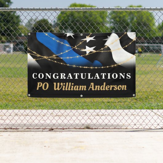 Abschluss der Polizei personalisieren Party der Th Banner (Insitu)
