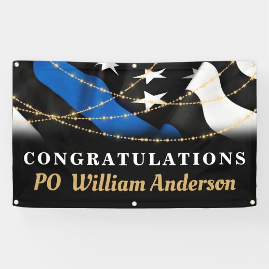 Abschluss der Polizei personalisieren Party der Th Banner (Horizontal)