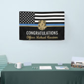 Abschluss der Polizeiakademie - Blauer Lauf Banner (Messe)