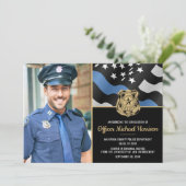 Abschluss der Polizeiakademie für Strafverfolgung Ankündigung (Stehend Vorderseite)