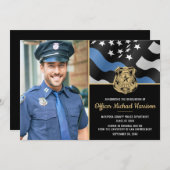 Abschluss der Polizeiakademie für Strafverfolgung Ankündigung (Vorne/Hinten)