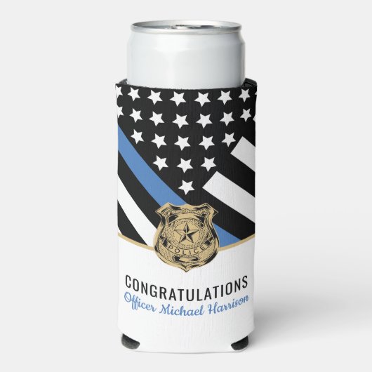 Abschluss der Polizeiakademie für Strafverfolgung Selters Dosenkühler (Seltzer Vorderseite)