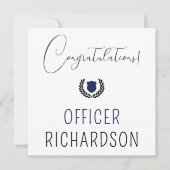 Abschluss der Polizeiakademie für Zollpolizei Karte (Vorderseite)