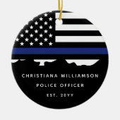 Abschluss der Polizeiakademie für Zollpolizei Keramik Ornament (Vorne)