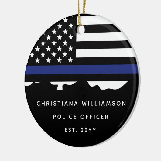 Abschluss der Polizeiakademie für Zollpolizei Keramik Ornament (Links)