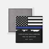 Abschluss der Polizeiakademie für Zollpolizei Magnet (Vorderseite/Rückseite)