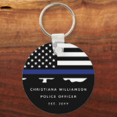 Abschluss der Polizeiakademie für Zollpolizei Schlüsselanhänger (Vorderseite)