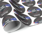 Abschluss der Polizeiakademie, Glückwunsch Geschenkpapier (Rolleneckpunkt)