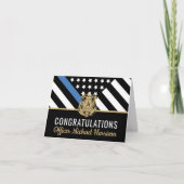 Abschluss der Polizeiakademie Karte (Vorderseite)