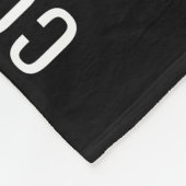 Abschluss der Polizeiakademie Thin Blue Line Flag Fleecedecke (Ecke)