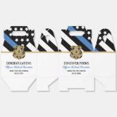Abschluss der Polizeiakademie Thin Blue Line Flag Geschenkschachtel (Ungeklappt)