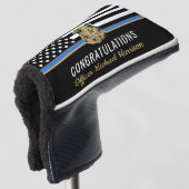 Abschluss der Polizeiakademie Thin Blue Line Flag Golf Headcover (3/4 Vorderseite)