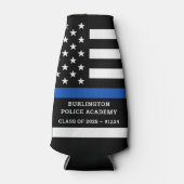 Abschluss der Polizeiakademie Thin Blue Line Flaschenkühler (Vorderseite)