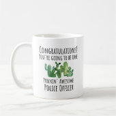 Abschluss der Polizeiakademie - Zukunft - Geschenk Kaffeetasse (Links)