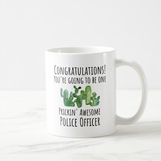 Abschluss der Polizeiakademie - Zukunft - Geschenk Kaffeetasse (Rechts)